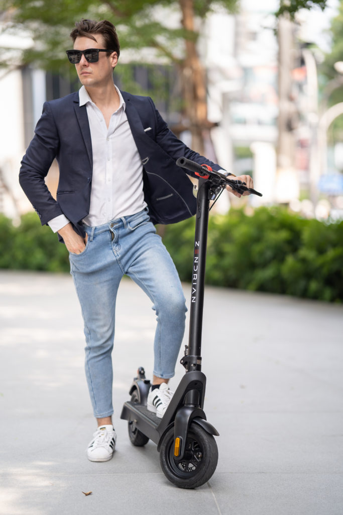 Electric Scooters with large, durable wheels are ideal for Bangkok